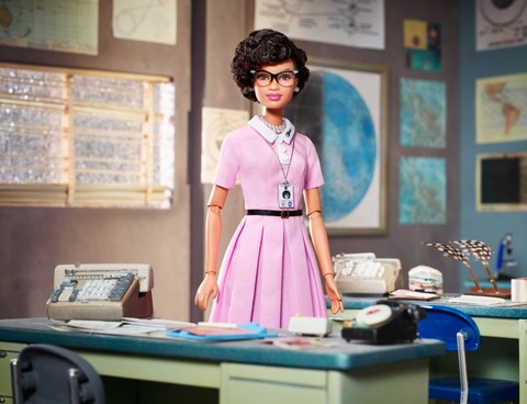 Katherine G. Johnson Barbie doll - Copyright Mattel